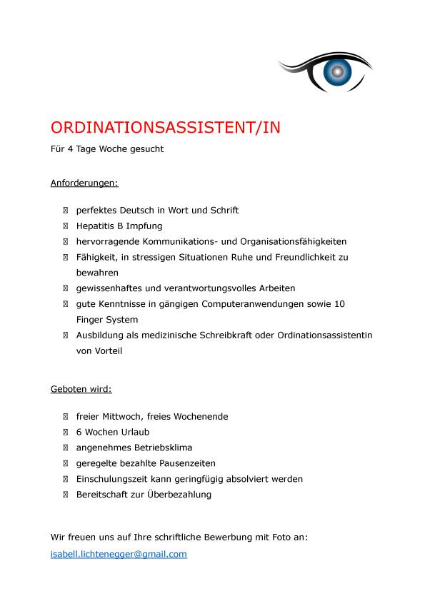 assistentin gesucht